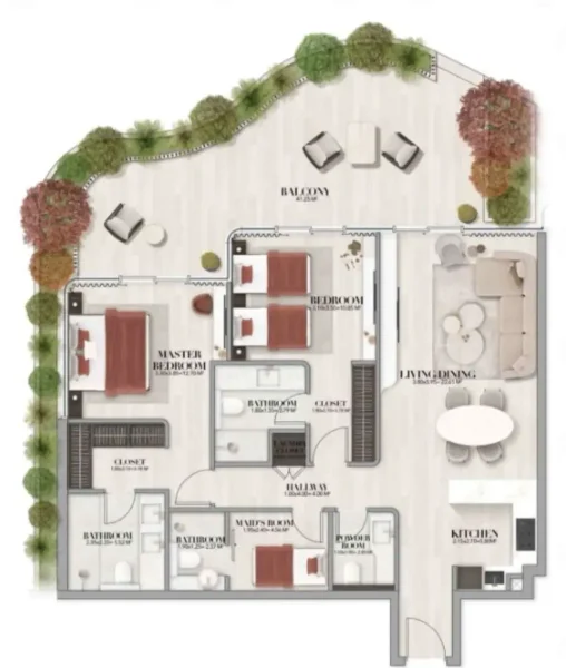 2.0 bedrooms apartments - Gate Eleven by Amwaj Development