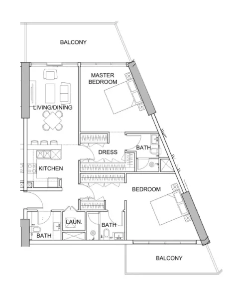 2.0 bedrooms apartments - Golf Greens