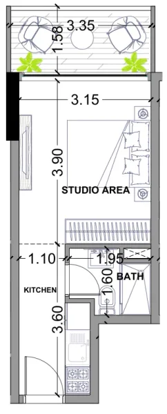 0.0 bedroom apartments - Celesto 3