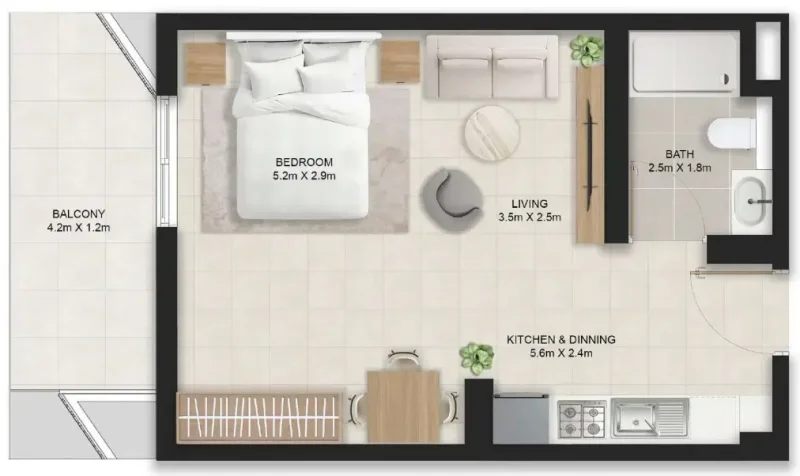 0.0 bedroom apartments - Stellar Axis