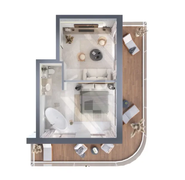 1.0 bedroom apartments - Amani Melasti