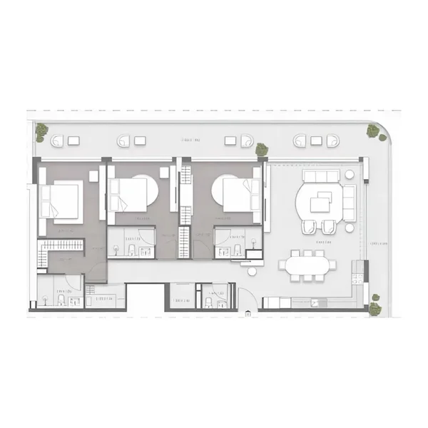 3 bedroom Apartments -  Valores Residences