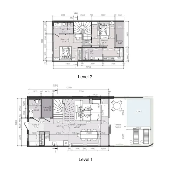 2.0 bedrooms villa - AURA Wellness Resort