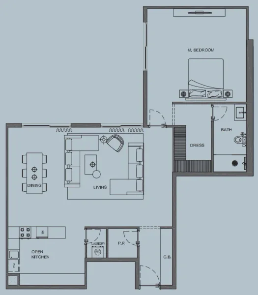 1.0 bedroom apartments - AB Cavalier