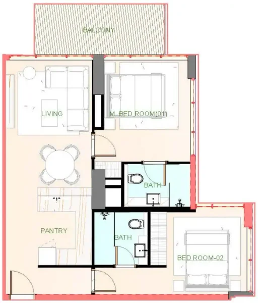 2.0 bedrooms apartments - Playa Viva