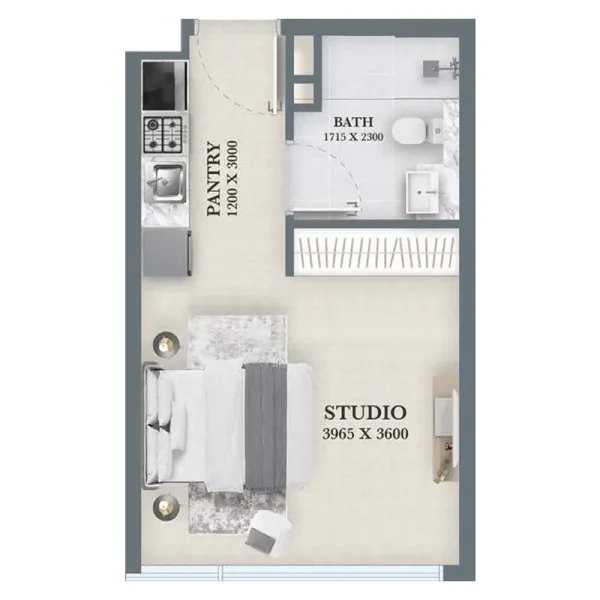 0.0 bedroom apartments - Aum 99 Residences