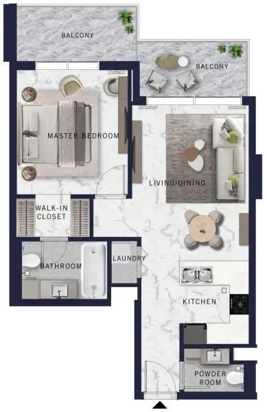 1.0 bedroom apartments - DoubleTree by Hilton