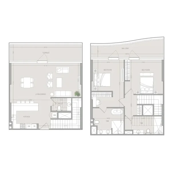 2.0 bedrooms duplex - A1LA Residence