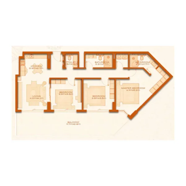 3.0 bedrooms apartments - Avenew 888 - Modo