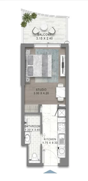 0.0 bedroom apartments - Valencia