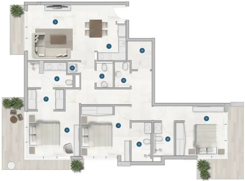 3.0 bedrooms apartments - Sola Residences