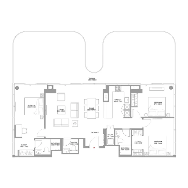 3 bedroom Apartments -  Bayfront Marina Residences