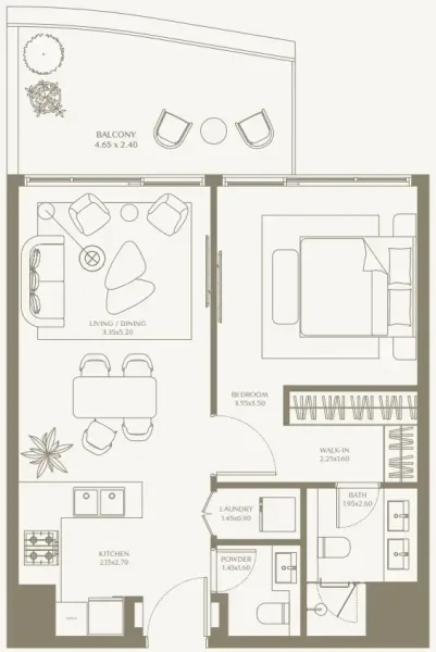 1.0 bedroom apartments - AYA Beachfront Residences