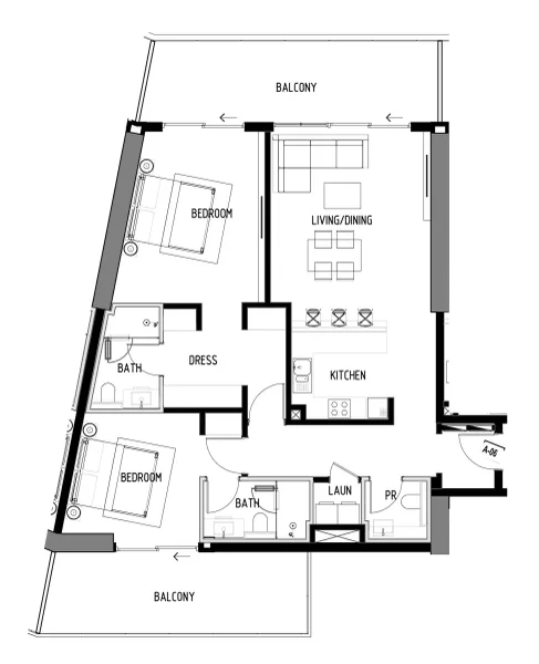 2.0 bedrooms apartments - Chelsea Residences