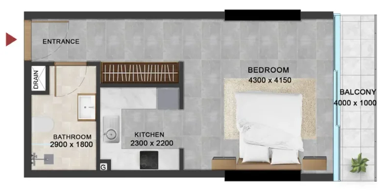 0.0 bedroom apartments - Vivanti Residences by Meteora