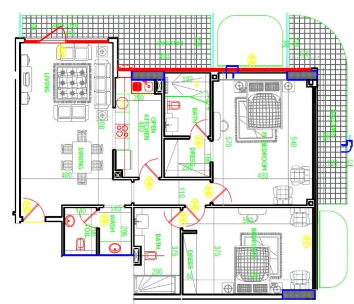 2.0 bedrooms apartments - Mackerel Tower