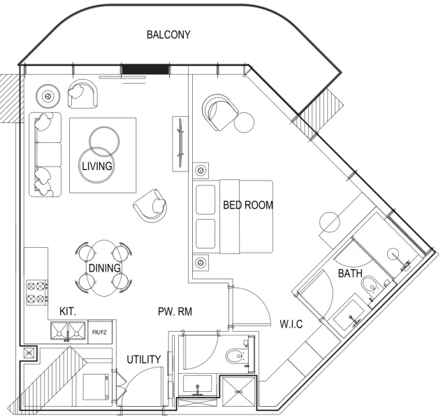 1.0 bedroom apartments - Parkway by Prestige One