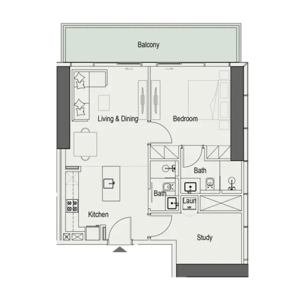 2.0 bedrooms apartments - Sierra by Iman
