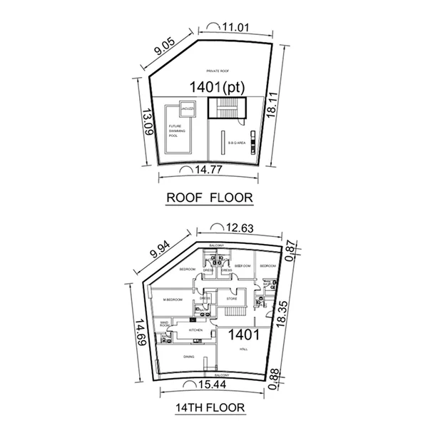 4 bedroom Penthouse -  Seven Palm