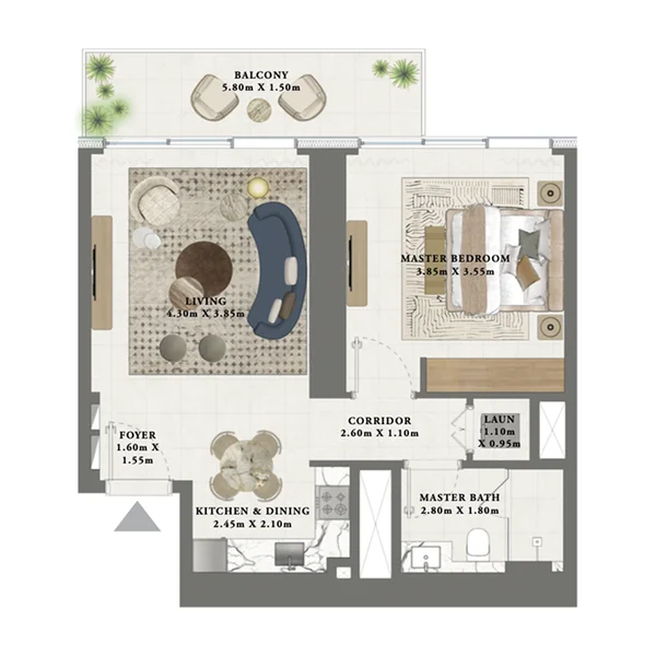 1 bedroom Apartments -  Altan