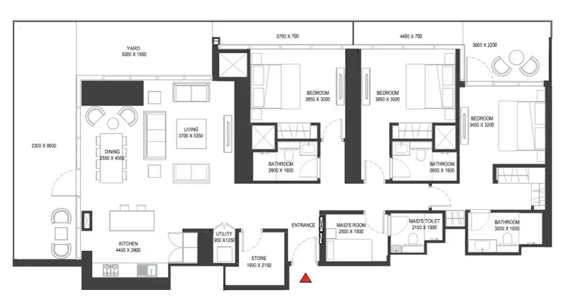 3.0 bedrooms apartments - Sobha One
