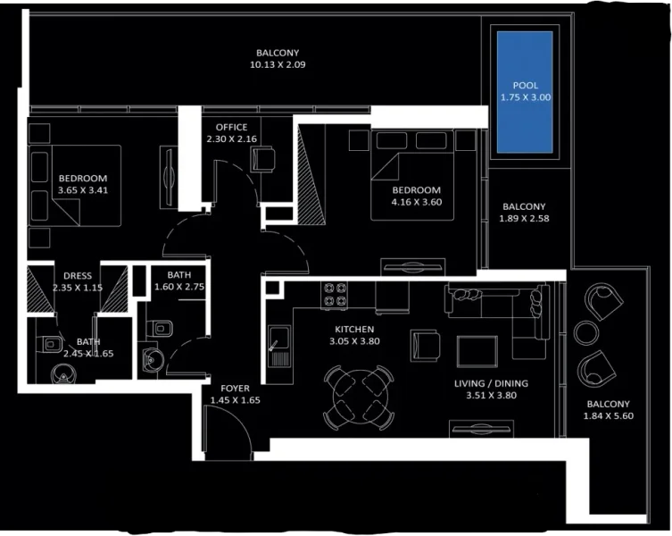 2.0 bedrooms apartments - Elitz 3