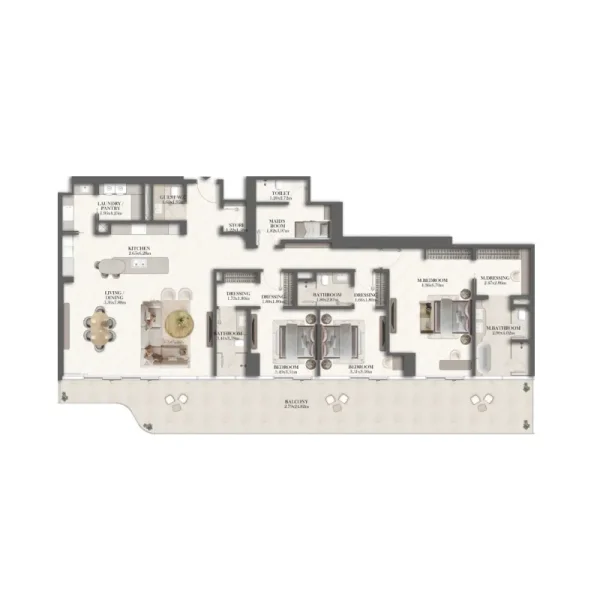 3.0 bedrooms apartments - Jumeirah Residences at Al Maryah Island