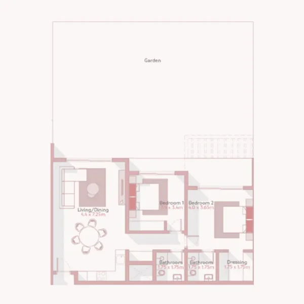 2.0 bedrooms apartments - Jebel Sifah - Solaris