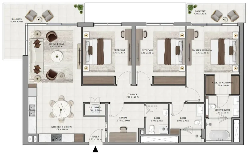 3.0 bedrooms apartments - Vista Ridge