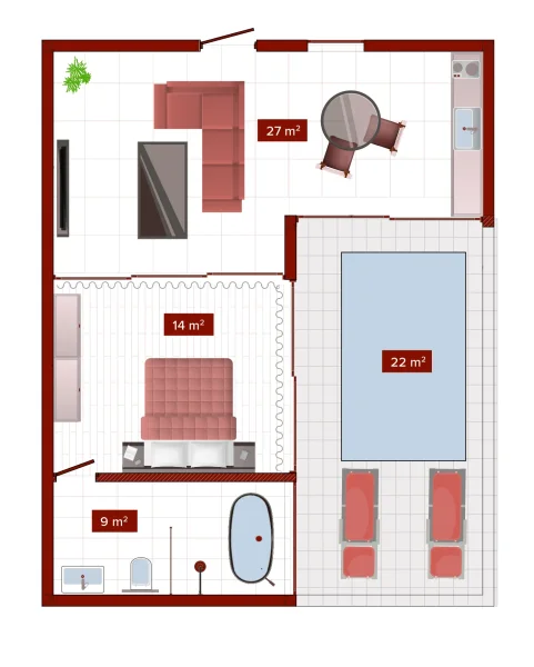 1.0 bedroom villa - Teus Ramada Nusa Dua by Wyndham