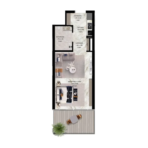 0.0 bedroom apartments - Jacob and Co Beachfront Living