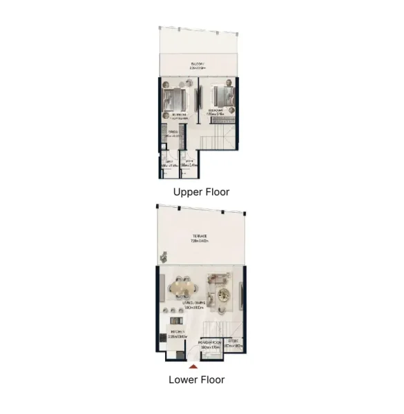 2.0 bedrooms duplex - Norah Residence