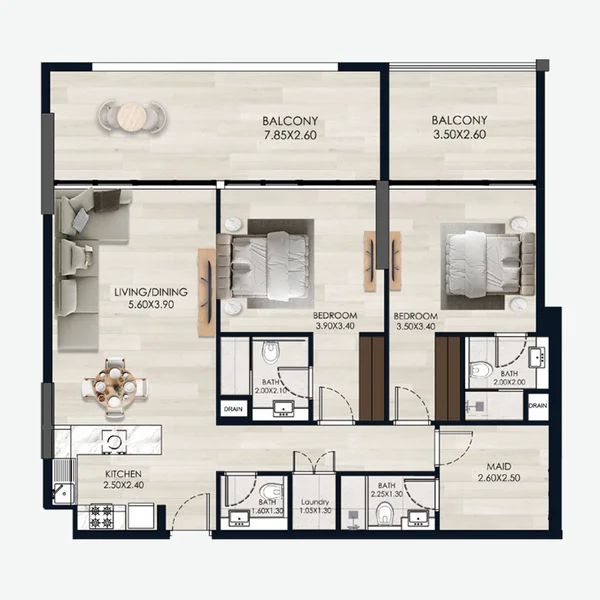 2 bedroom Apartments -  Soul by Vision