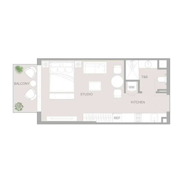 Studio Apartments -  1WOOD Residence 2