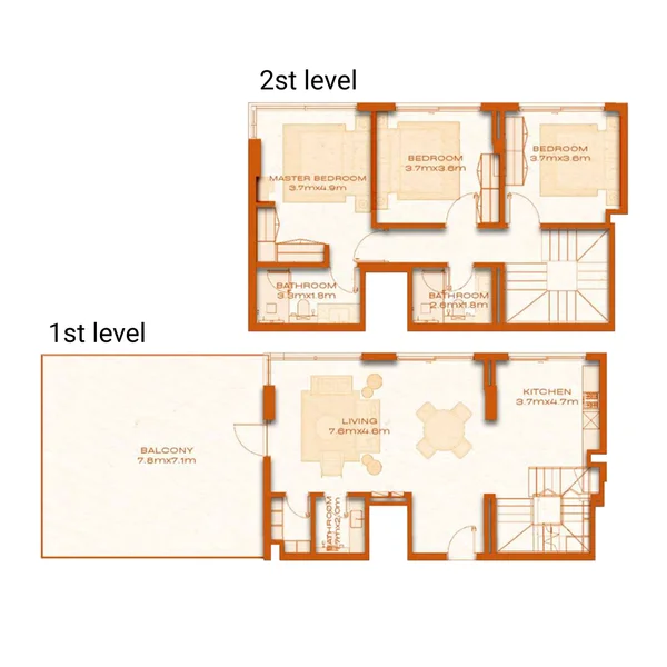 3 bedroom Duplex -  Avenew 888 - Modo