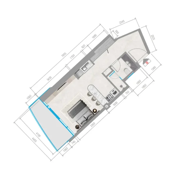 0.0 bedroom apartments - Orchid Towers Phase 1