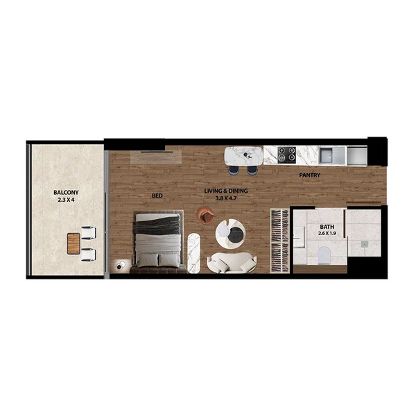 Studio Apartments - Marquis One