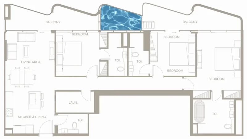 3.0 bedrooms apartments - Iluka Residences