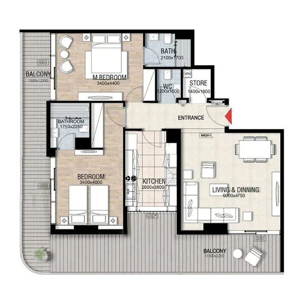 2 bedroom Apartments -  Confident Preston