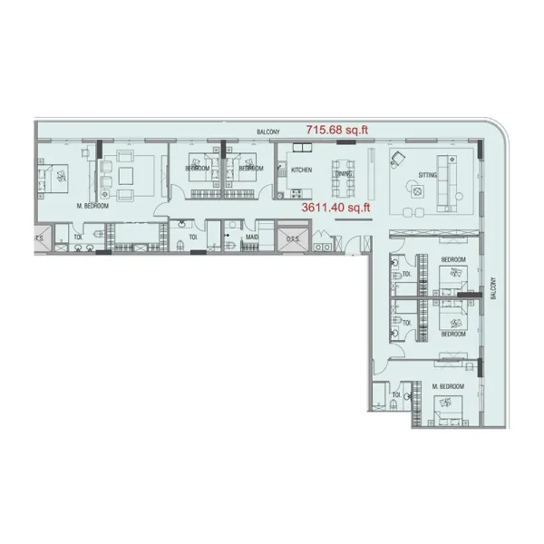 6.0 bedrooms apartments - Forest City