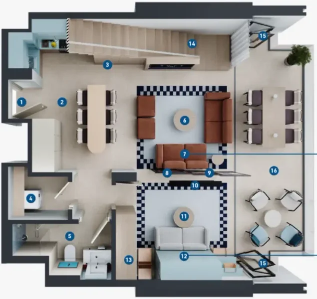 2.0 bedrooms apartments - Rove Home Dubai Marina