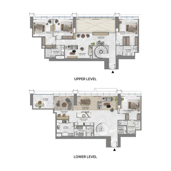 4 bedroom Duplex -  DIFC Heights Tower