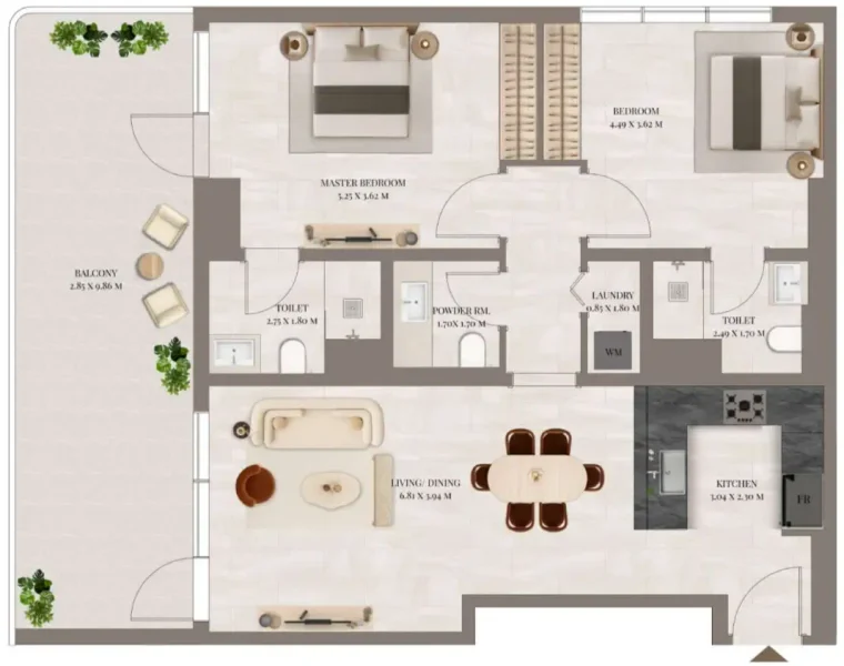 2.0 bedrooms apartments - Rivo