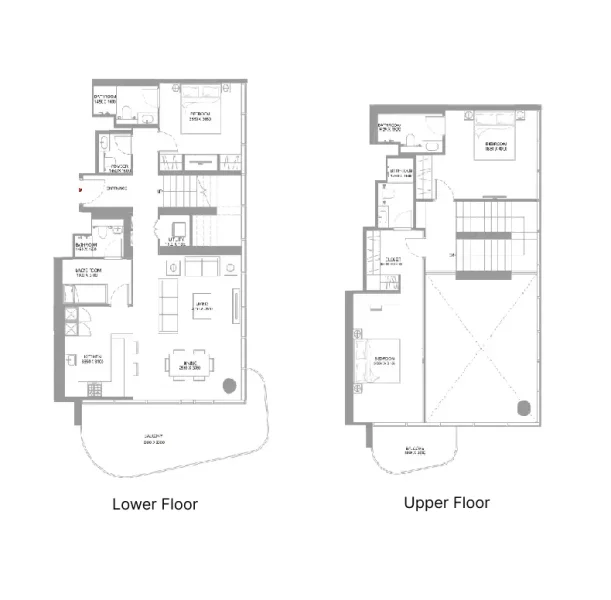3.0 bedrooms duplex - Pierside Marina Residences