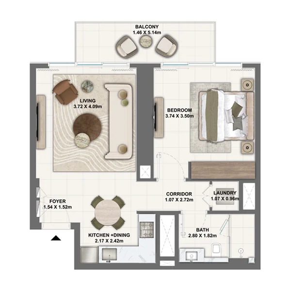 1 bedroom Apartments -  Silva Dubai Creek Harbour