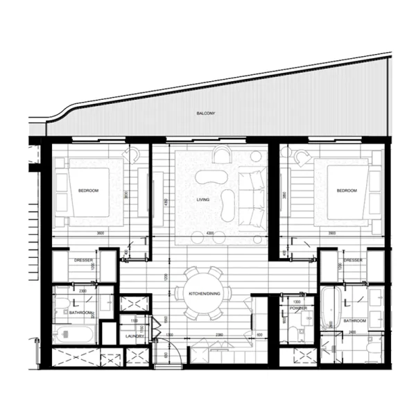 2.0 bedrooms apartments - Nikki Beach Residences