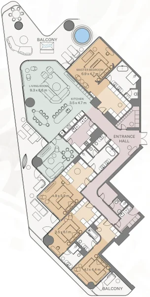 4.0 bedrooms apartments - Eywa