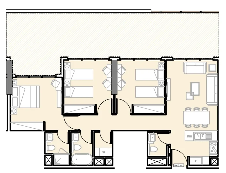 3.0 bedrooms apartments - Verdana III