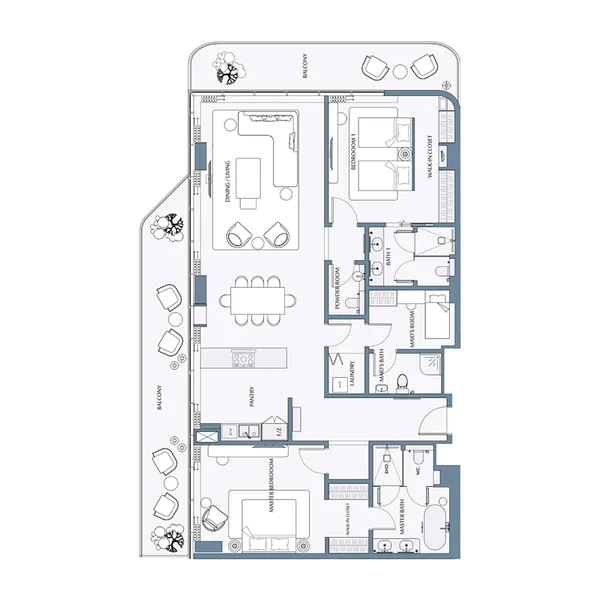 2,5 bedroom Apartments - Anantara Mina