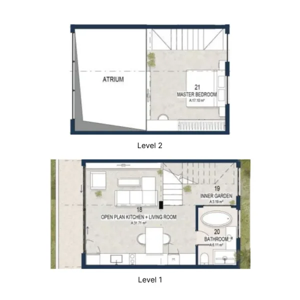 1.0 bedroom duplex - Sekar